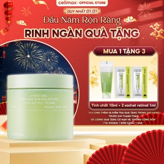  Toner Pad Tẩy Tế Bào Chết Celimax Ji Woo Gae Heartleaf BHA Peeling Pad 125ml  60pads 