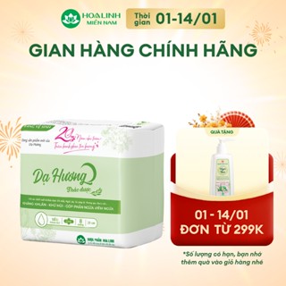  Băng vệ sinh thảo dược Dạ Hương ban ngày 23cm có cánh  - mặt bông - gói 8 miếng 