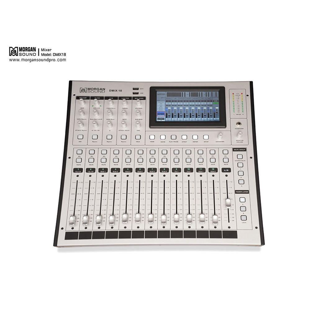 Mixer Digital Morgan Sound DMIX18 – Cao cấp và chuyên nghiệp - Hàng Chính Hãng Intek, BH 12 Tháng