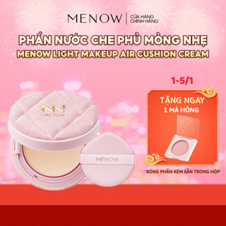  Phấn nước trang điểm làm đều màu da MENOW Light Makeup Air Cushion Cream Pink Series 12gr 
