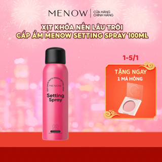  XỊT KHÓA NỀN LÂU TRÔI CẤP ẨM HƠI THỞ SƯƠNG MÙ MENOW SETTING SPRAY 100ml 