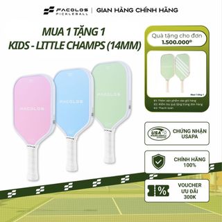   Mua 1 tặng 1  Vợt pickleball Kids Facolos Little Champs  14MM  thiết kế đặc biệt dành cho trẻ em 