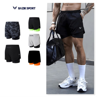  Quần Short 2 lớp Nam BAZIK Speed Up 2 in 1 Thoáng Khí Thấm Hút Mồ Hôi Và Khô Nhanh Thoải Mái Vận Động Chạy Bộ Tập Gym 