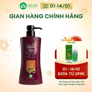  Dầu gội Dược liệu Nguyên Xuân nâu 365g  - Tặng thêm 35g giá không đổi - Dành cho tóc thường 