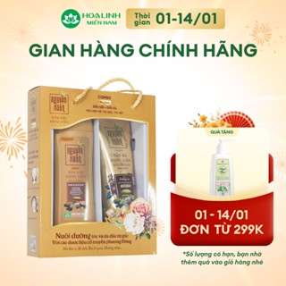  Combo sản phẩm Dầu gội 200ml và Dầu xả 150ml Nguyên Xuân Bồng bềnh dành cho tóc dầu tóc bết 