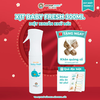  Xịt đa năng Baby Fresh giúp khử khuẩn khử mùi và phòng bệnh cho bé 300ml - Joona Baby  TẶNG 1 Khăn  