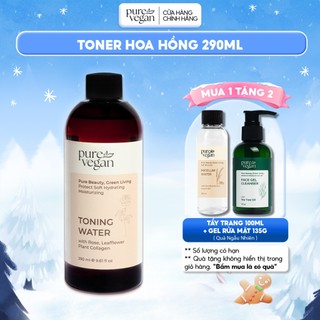  Nước Cân Bằng Toner Pure Vegan Giúp Cấp Ẩm Làm Mềm Da Cân Bằng Độ pH  290ml  
