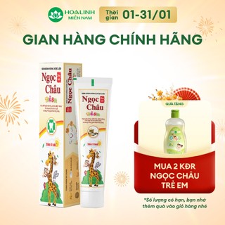  Kem đánh răng Dược liệu Ngọc Châu trẻ em trên 6 tuổi  70g  