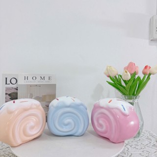  Ống tiết kiệm BÁNH CUỘN dễ thương cute quà tặng trang trí heo đất tiết kiệm HĐ64 
