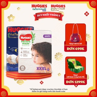 Tã Bỉm Quần  Dán Huggies Platinum Nature Made Ban Đêm OVN Size NB S M L XL 2XL 