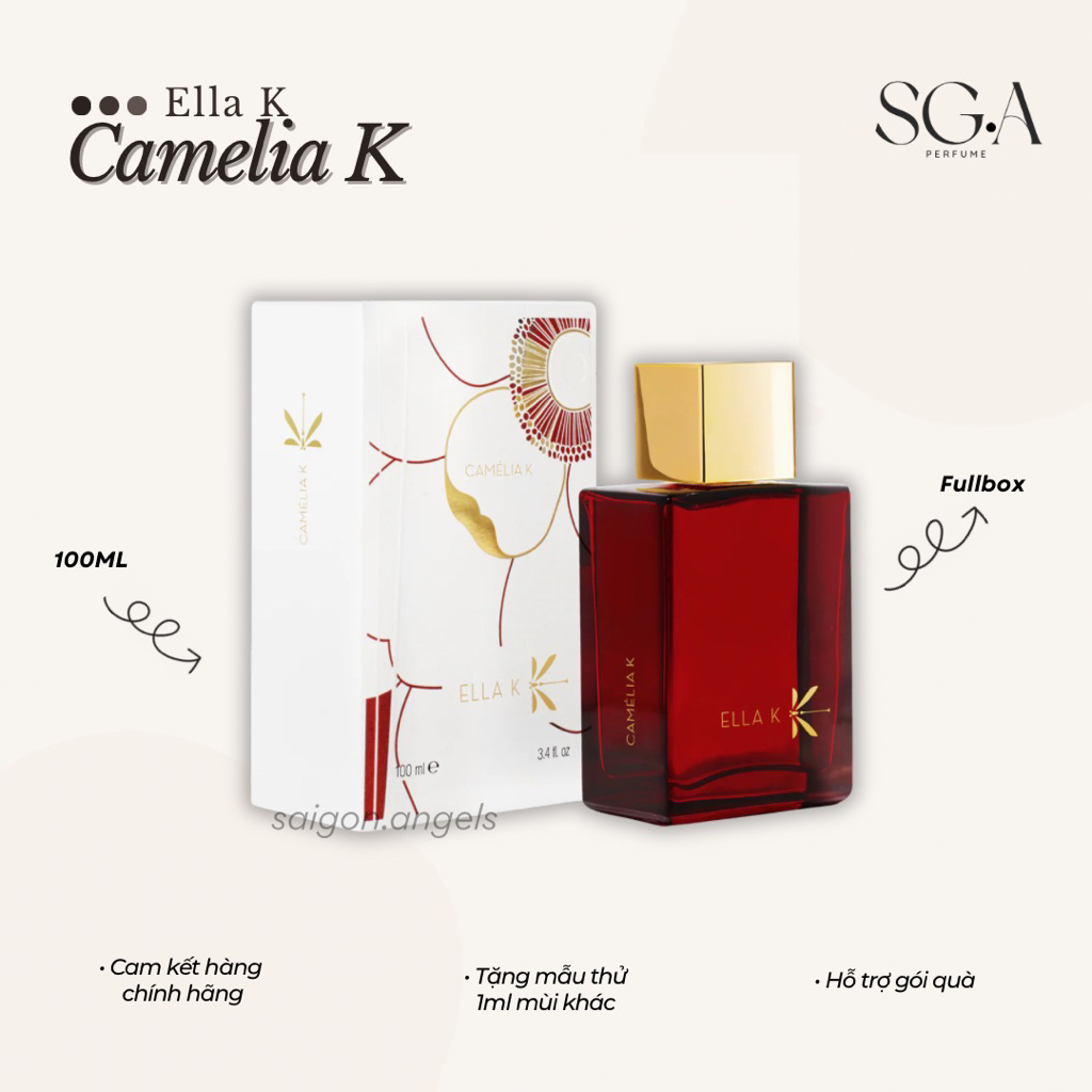 Nước hoa Camelia K • Ella K • Fullbox 100ml