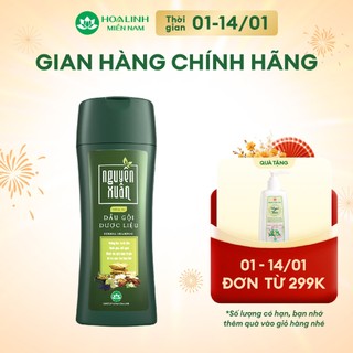  Dầu Gội Dược Liệu Nguyên Xuân Xanh - Dưỡng Tóc 208g 