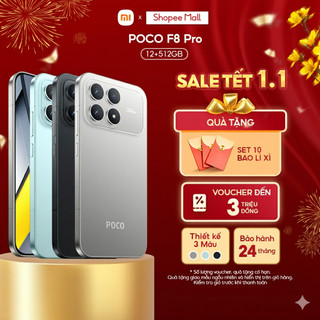   Livestream  Điện thoại POCO F8 Pro 12+512GB | Màn POCO HyperRGB AMOLED 6.59" 120Hz | Snapdragon 8 Elite 