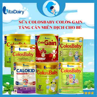  Sữa tăng cân tăng miễn dịch ColosBaby Colos Gain Sữa công thức  số 0,1,2  lon 400g 800g cho trẻ nhỏ MECAHEO 