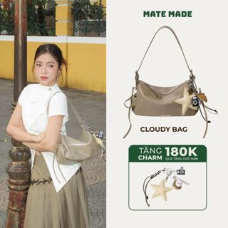   KOL Review  Túi Đeo Vai Dáng Mềm Cloudy MATE MADE Lọ Lem Da Pu Cao Cấp Size 28 Hợp Đi Làm Đi Chơi 