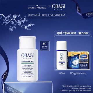   Obagi x Lucie   Phiên Bản Mới  Toner BHA giảm mụn Obagi Medical Clenziderm M.D. Pore Therapy Exfoliating BHA 148ml 