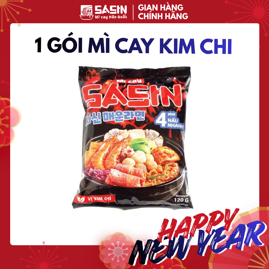 Mì cay Sasin vị kim chi TGVI0051- 1 gói