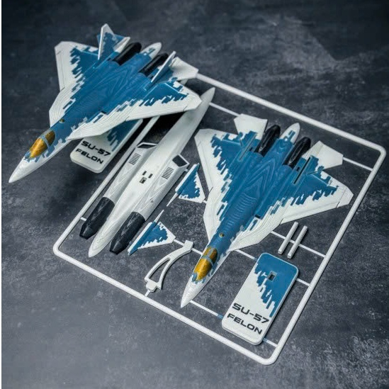 Mô hình Tiêm Kích Tàng Hình Su-57 Felon In 3D - Kit Card Quân Sự Tự Lắp Ráp