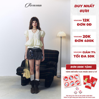  Bonnie Top - Remmus | Áo cổ V kiểu cổ bèo 2 lá Remmus cho nữ 