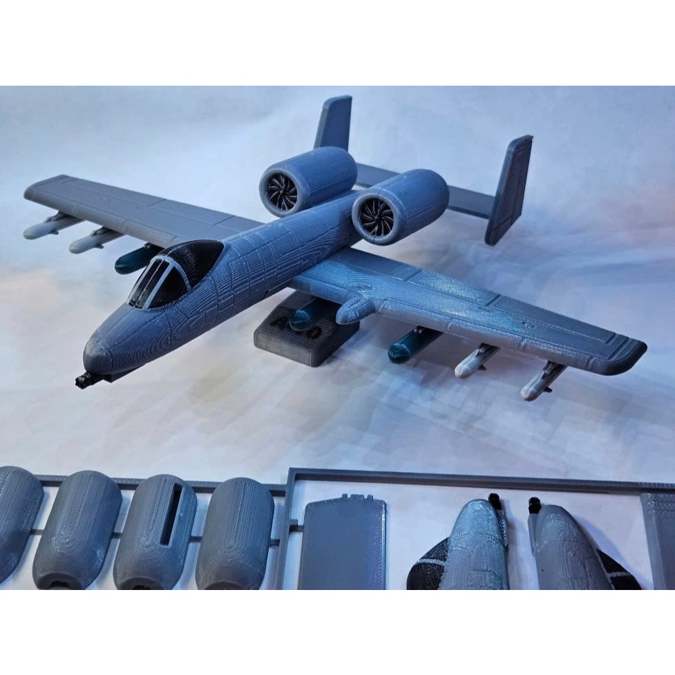 Mô hình Máy Bay Cường Kích A-10 Thunderbolt II In 3D - Dạng Kit Card Tự Lắp Ráp