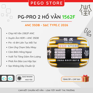    Pro 2 1562F   Tai Nghe Hổ Vằn 1562F Tai Nghe Bluetooth Pro 2 ANC 35DB Xuyên Âm - Tăng Giảm Âm Lượng | Pego Store 