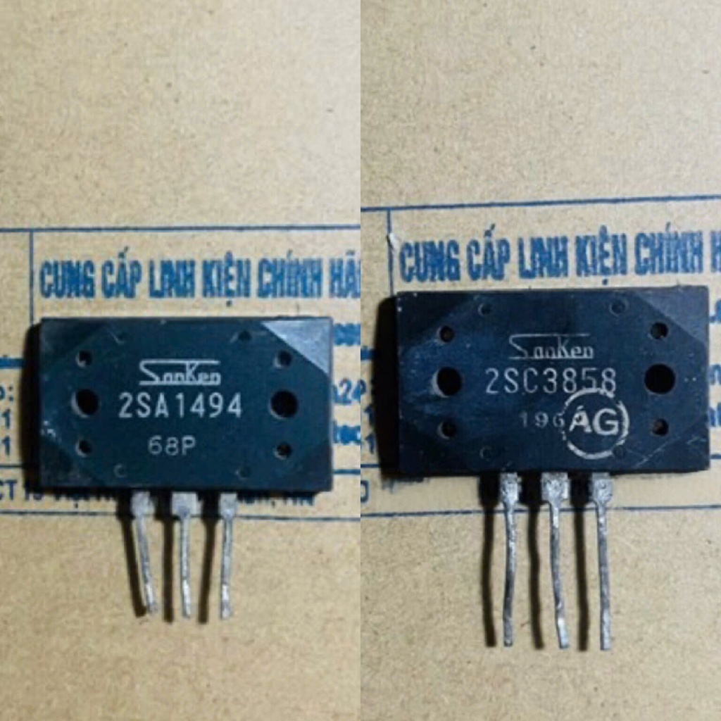 Cặp Linh Kiện A1494 C3858 1494 3858 TRANSISTOR 200V 17A (Tháo Máy)