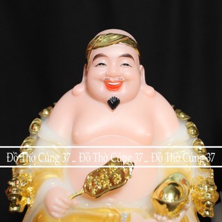 [ CAO  20 CM ] TƯỢNG THẦN TÀI  THỔ ĐỊA MÀU VÀNG ĐỒNG - CHẤT LIỆU BỘT ĐÁ ( Mã 002 )  ]
