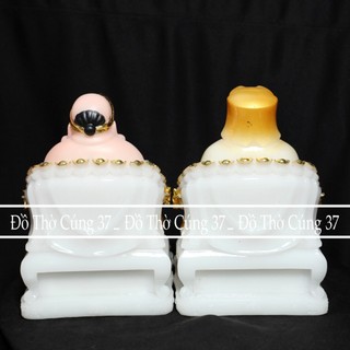[ CAO  20 CM ] TƯỢNG THẦN TÀI  THỔ ĐỊA MÀU VÀNG ĐỒNG - CHẤT LIỆU BỘT ĐÁ ( Mã 002 )  ]