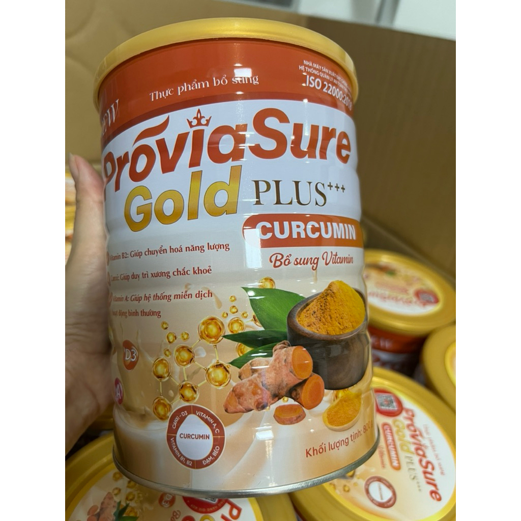 Hộp 900gr Sữa  nghệ Nano Cucumin hỗ trợ dạ dày , tiêu hóa , tá tràng