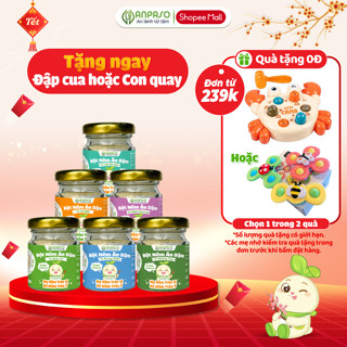  Hạt Nêm Ăn Dặm Cho Bé Anpaso - Gia Vị Ăn Dặm Vị Rau Củ Nấm Hương Rong Biển Cà Rốt Cải Bó Xôi 