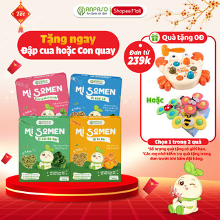  Mì Somen Cho Bé Ăn Dặm Anpaso Vị Rau Củ Cải Bó Xôi Củ Cải Đỏ Và Củ Dền Bí Đỏ 100g 