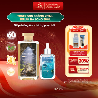  Bộ Sản Phẩm SKIN HERITAGE Hỗ Trợ Cấp Ẩm Phục Hồi & Dưỡng Sáng Da Serum Hạ Long 30ml và Toner Sơn Đoòng 273ml 