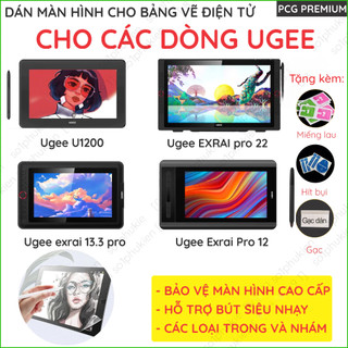 Dán màn bảng vẽ điện tử cho Ugee U1200 U1600 Q6 Exrai Um16 16 Pro 12 13.3 22 m908 s640 s1060w Drawing Pad UT2 3 Ue12