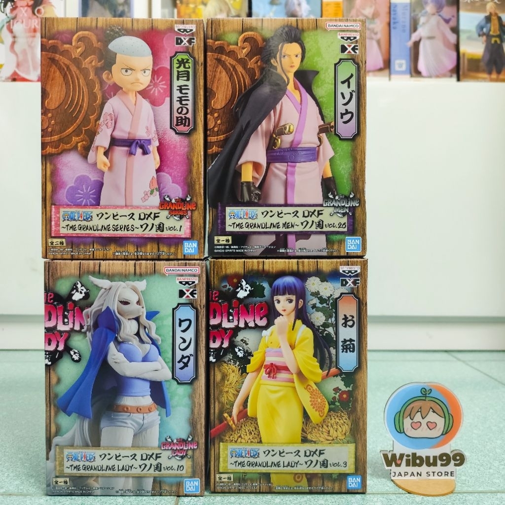 Mô Hình Kouzuki Momonosuke Wanda Izo Kikunojo One Piece DXF Chính Hãng Bandai Nhật Bản Brand New