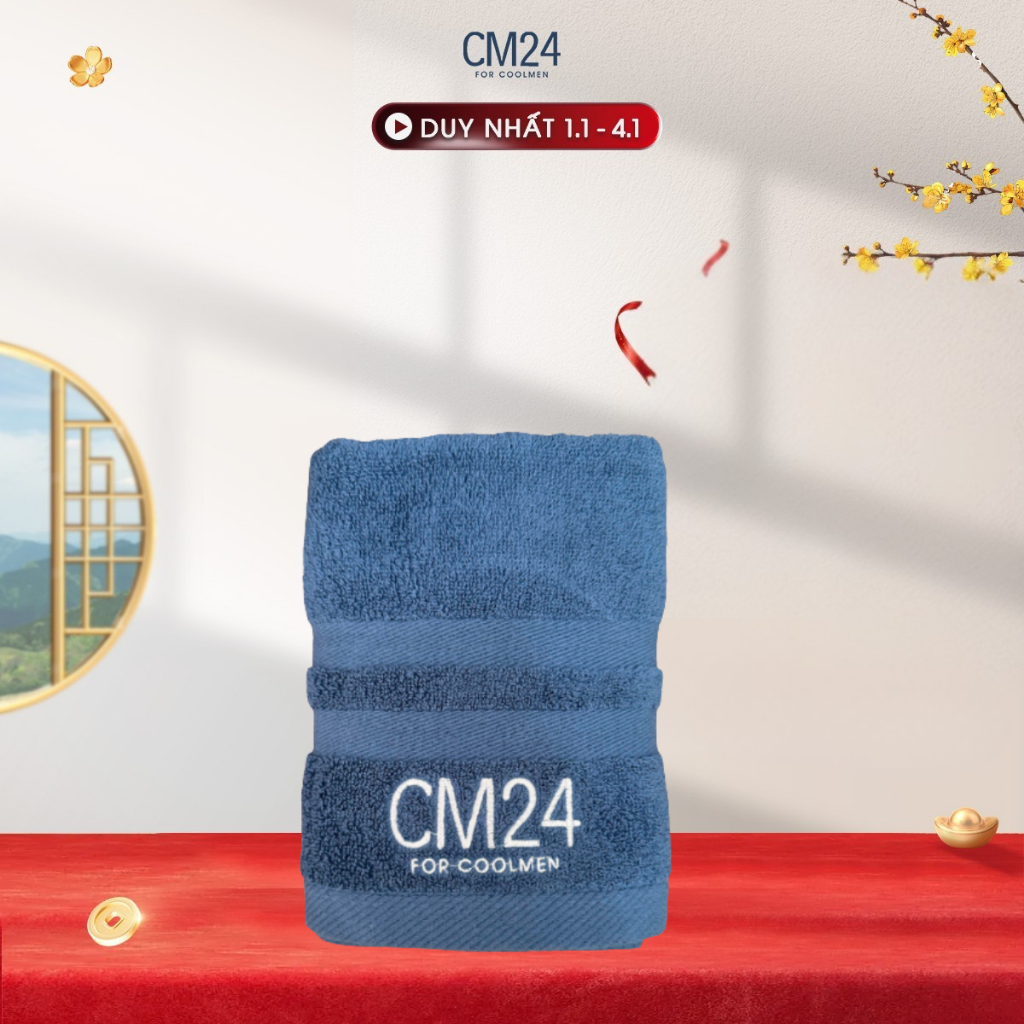 [GIFT] Khăn tắm gội CM24 for Coolmen Cotton Cao Cấp Thấm Hút Tốt, Mềm Mịn Chất Lượng