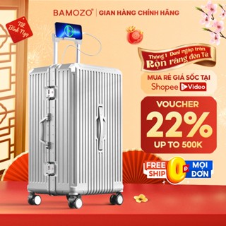  Vali Khung Nhôm Khóa Sập Bamozo Size 22 24 28 Cao Cấp Tăng Sức Chứa Hành Lý - Bảo Hành 10 Năm_ULTRAPACK 