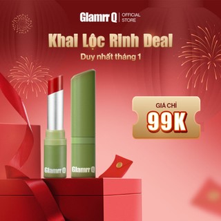   DEAL LỘC ĐẦU NĂM  Son Dưỡng Có Màu Thuần Chay Môi Nhạy Cảm Glamrr Q Vegan Super Lip Balm  4.5g  