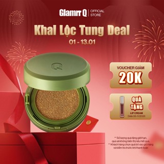   DEAL LỘC ĐẦU NĂM  Phấn Nước Che Phủ GLAMRR Q Vegan Super Cover Cushion SPF50+ PA+++  1 lõi x 15g  