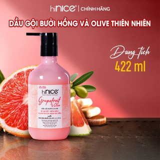  Dầu Gội Tinh Dầu Bưởi Hồng Và Olive hiNICE Grapefruit & Olive Shampoo Hỗ Trợ Giảm Mụn Da Đầu 