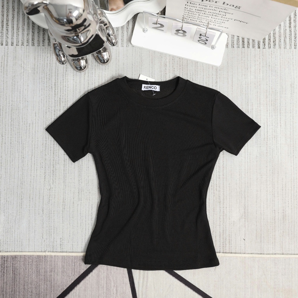 Áo thun nữ thắt eo ôm body chất thun cotton Hàn Quốc co dãn mát mẻ MA208 | BigBuy360 - bigbuy360.vn