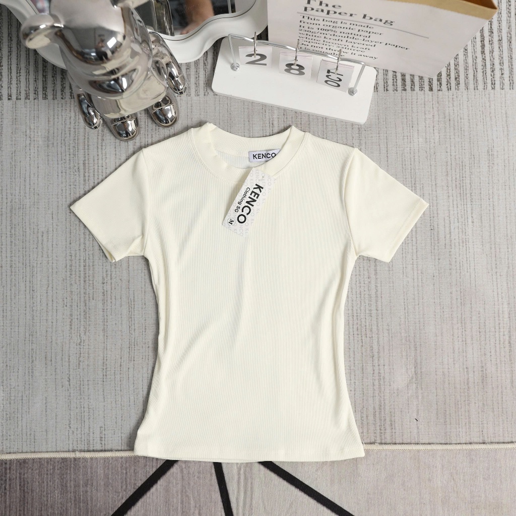 Áo thun nữ thắt eo ôm body chất thun cotton Hàn Quốc co dãn mát mẻ MA208 | BigBuy360 - bigbuy360.vn