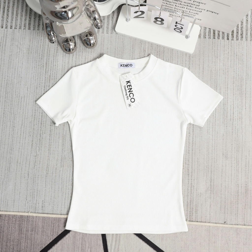 Áo thun nữ thắt eo ôm body chất thun cotton Hàn Quốc co dãn mát mẻ MA208 | BigBuy360 - bigbuy360.vn