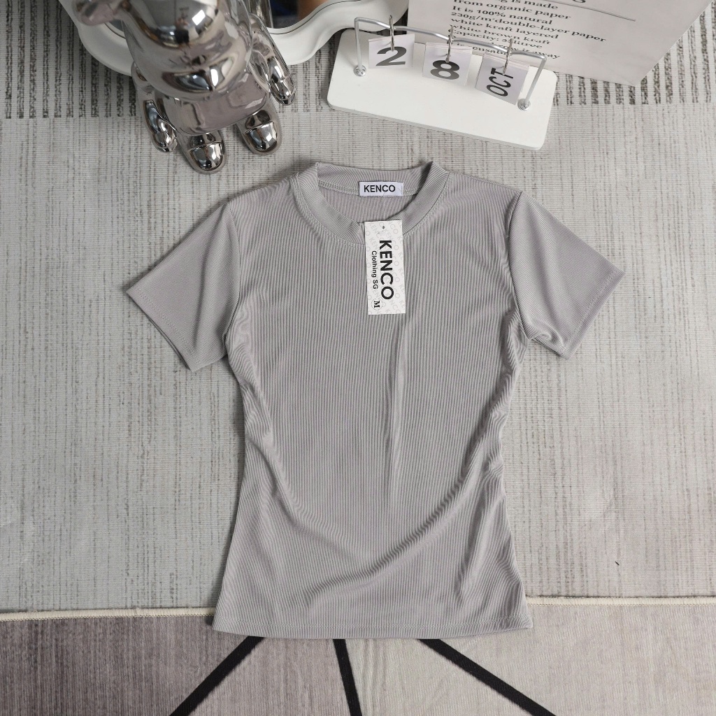 Áo thun nữ thắt eo ôm body chất thun cotton Hàn Quốc co dãn mát mẻ MA208 | BigBuy360 - bigbuy360.vn