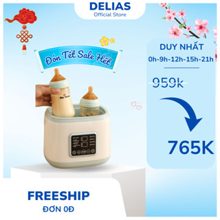  Máy Hâm Sữa Đa Năng Thông Minh 9 Chế Độ Màn Hình Cảm Ứng Tiệt Trùng 100°C Hẹn Giờ Giữ Nhiệt Chip AI 