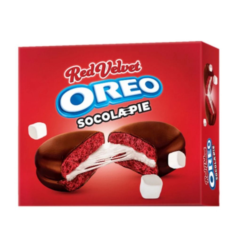 [DATE MỚI] Tết Sum Vầy - Bánh socola Pie Oreo Red Velvet hộp 336g (Scl/Tv/B1)