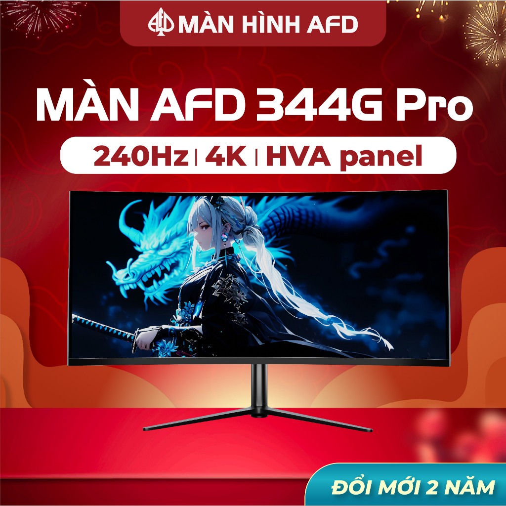 Màn hình máy tính AFD 344G Pro ultrawide 34'' 4K 240hz 1ms HVA - Chuyên Game