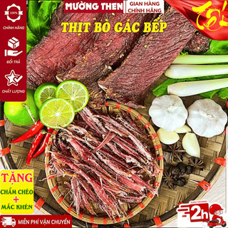 Thịt bò gác bếp mường then khô bò sấy chuẩn vị tây bắc ✅ kèm chẩm chéo ✅