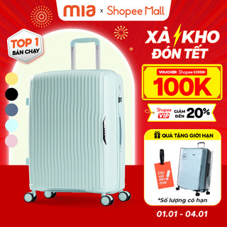   BEST SELLER  Vali Kéo MIAvn Larita ROTA - Size 20 24 28 Nhựa PP Dẻo Siêu Bền Hạn Chế Bể Vỡ Khoá TSA BH Trọn Đời 