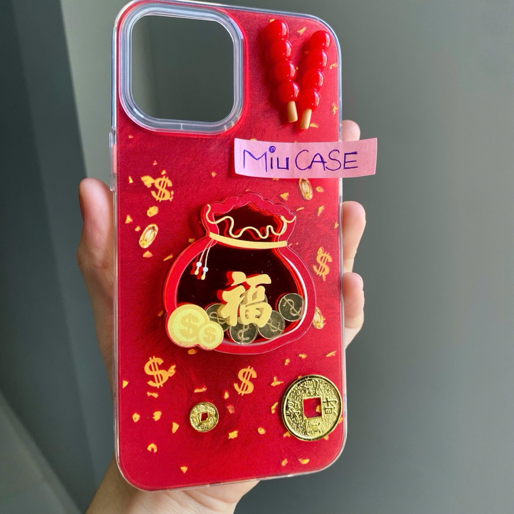 LV040 Ốp Lưng Vivo  Túi Tiền Đỏ  Y28 Y17s S10E Y36 Y15s Y15A Y21 Y12s Y16 Y02T Y15 Y21s Y33S Y17 Y11