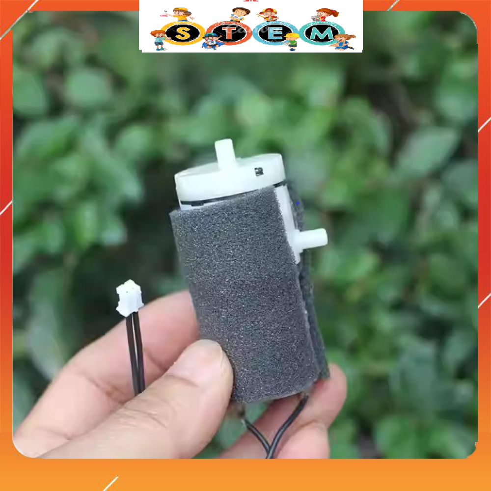 [Stem A-Z][G91] Máy Bơm Chân Không Mini 370 DC 3.7V 120kP, Máy Bơm Oxy